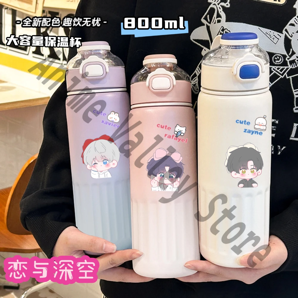 

Anime Love and Deepspace Sylus Zayne Rafayel Cosplay Thermal Mug Cartoon Vacuum Mugs Insulation Cup Vacuums Flask Xmas Gift