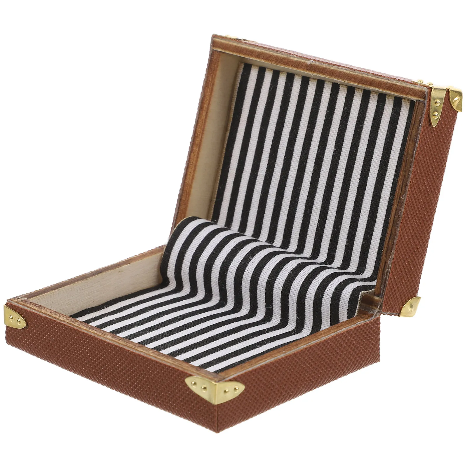 

Миниатюрный винтажный чемодан в ретро-стиле, декор для микроландшафта, миниатюрный багаж, аксессуары для кукольного домика, украшения для спальни