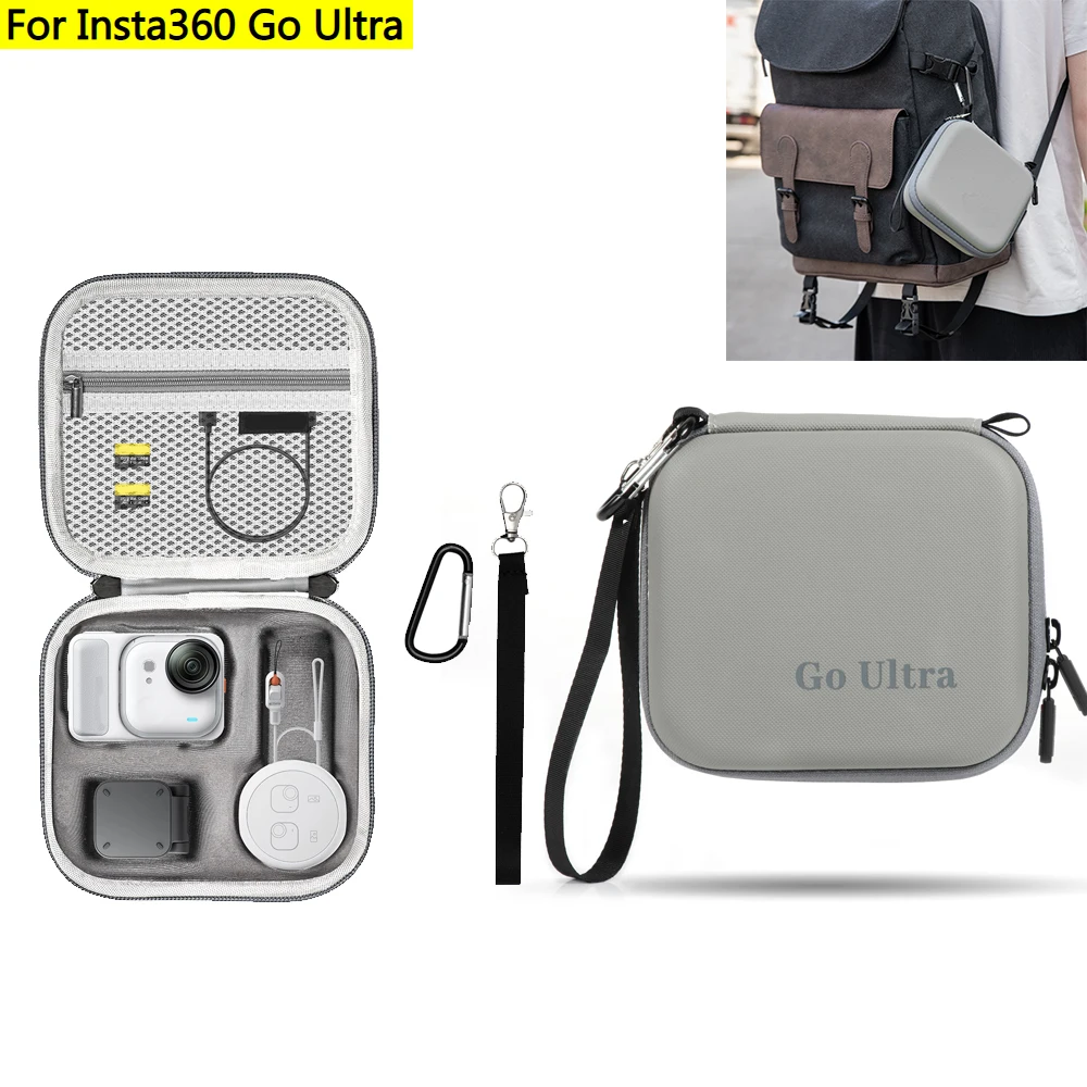 

Mini Carrying Case for Insta360 Go Ultra,Portable Storage Bag Organizer Bag Protection Cover Travel Case Bag Camera Accessory