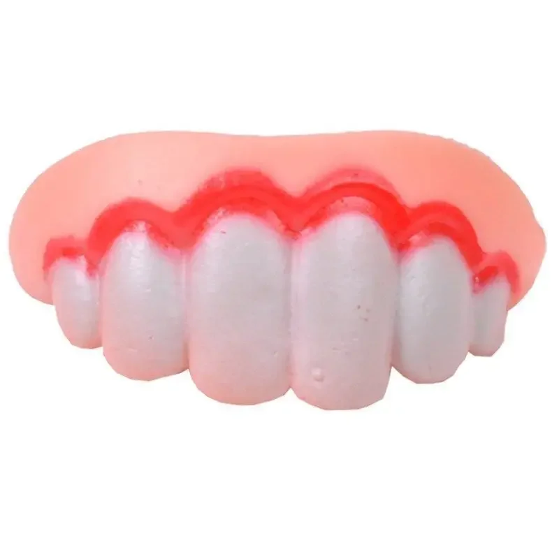 Pet Corgi Dog False Teeth Toy Rabbit Front Buck Teeth Cover Funny Puppy Dentures Pet Decorating Cosplay Vampires Tricky Joke