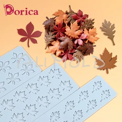 Maple Leaf Silicone Lace Mat Handmade Sugarcraft Fondant Chocolate Mold DIY French Dessert Cake Decorating Tool Kitchen Bakeware