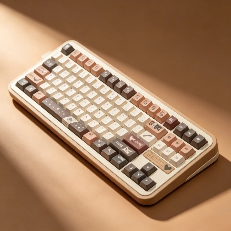PBT High Beauty New Original Factory Five sided Thermal Sublimation Compatible Mechanical Keyboard