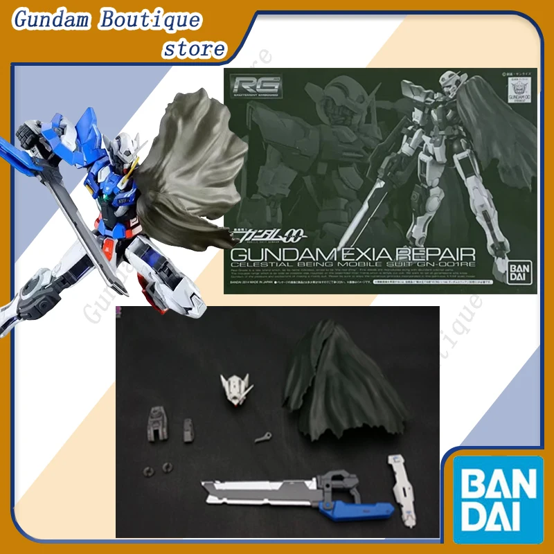 

Bandai Genuine RG GN-001RE GUNDAM EXIA REPAIR Kit Cloak Battle Damage Anime Action Figure Assembly Model Toys Gift Children