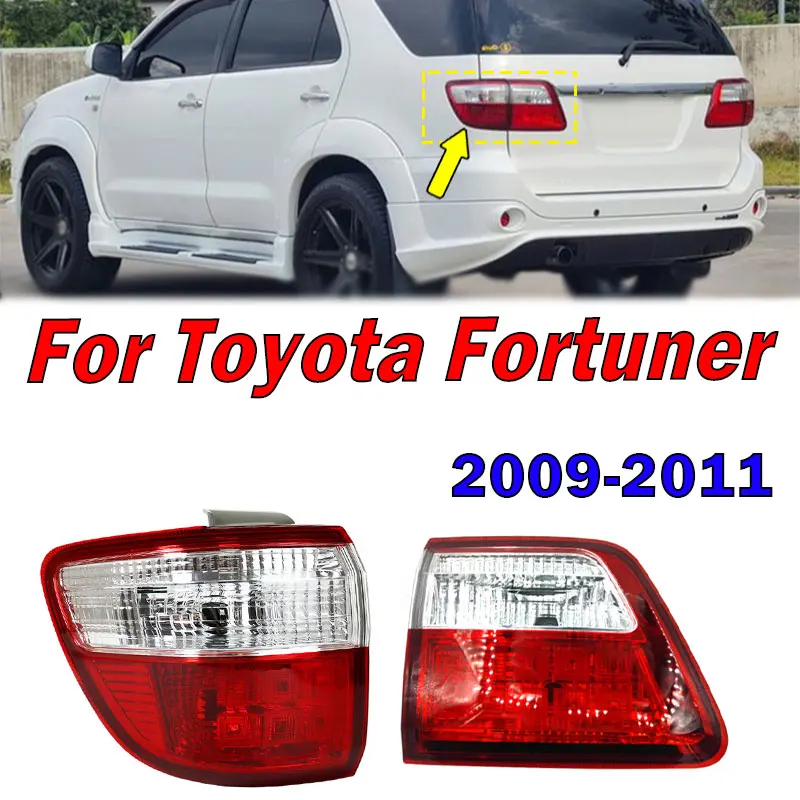 

Для Toyota Fortuner 2009 2010 2011, автоматический задний бампер, задний фонарь, сигнальная лампа, стоп-сигнал, задний фонарь, корпус автомобильного фонаря без лампы
