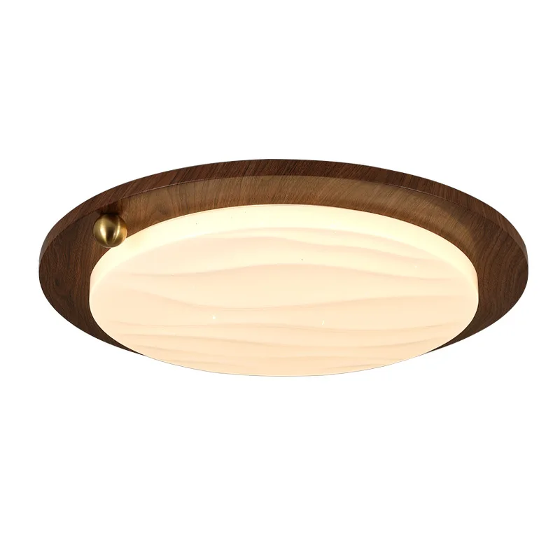 مصباح سقف لغرفة النوم في العصور الوسطى، جديد من وابي الرملي، لون الجوز، حماية كاملة للعين #1