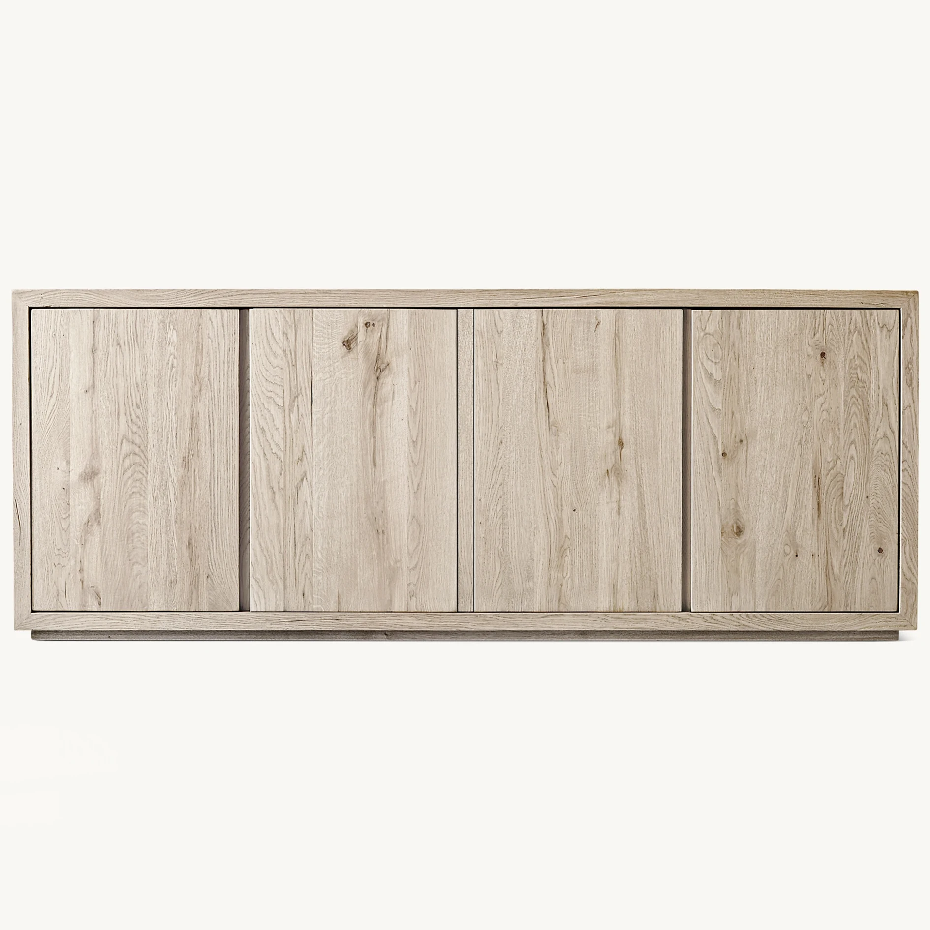 

High Quality 4 Door Indoor Modern Furniture Natural Buffet Cabinet Solid Wood Sideboard