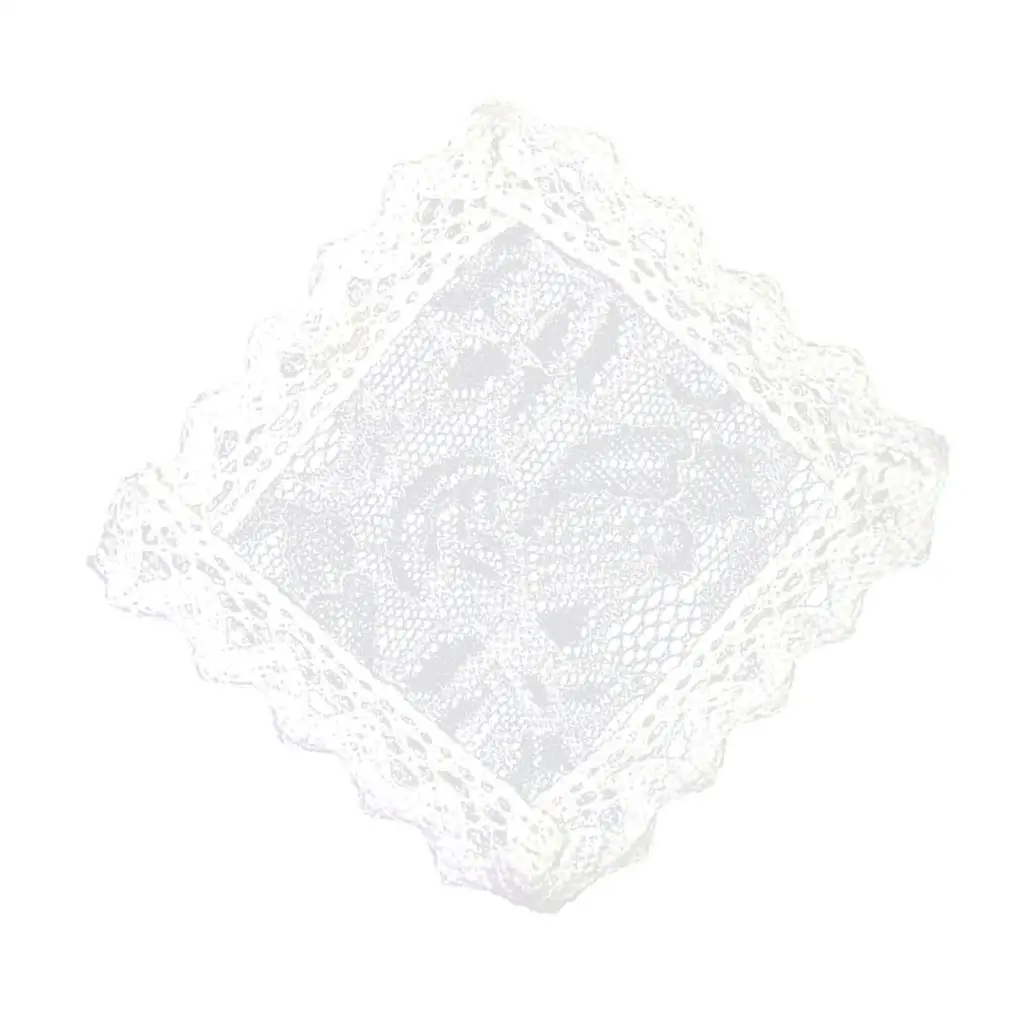 1:12 schaal poppenhuis miniatuur meubilair tafelblad bureau decoratie tafelkleed tafelhoezen wit