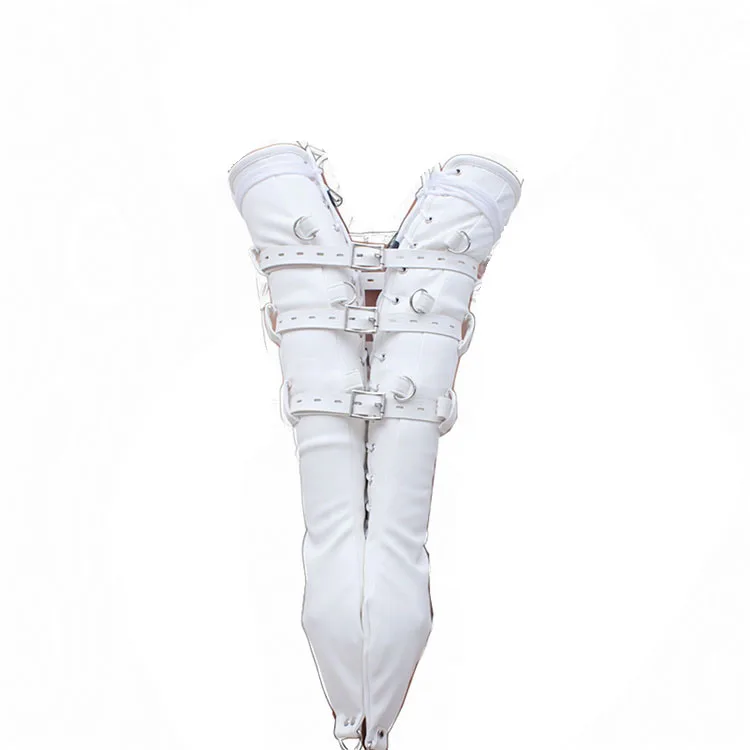 PU Leather Arm Restraint Glove Straight Sleeve Adult BDSM Bondage Armbinder Slave Roleplay Kit Armbinder Erotic Sex Toys