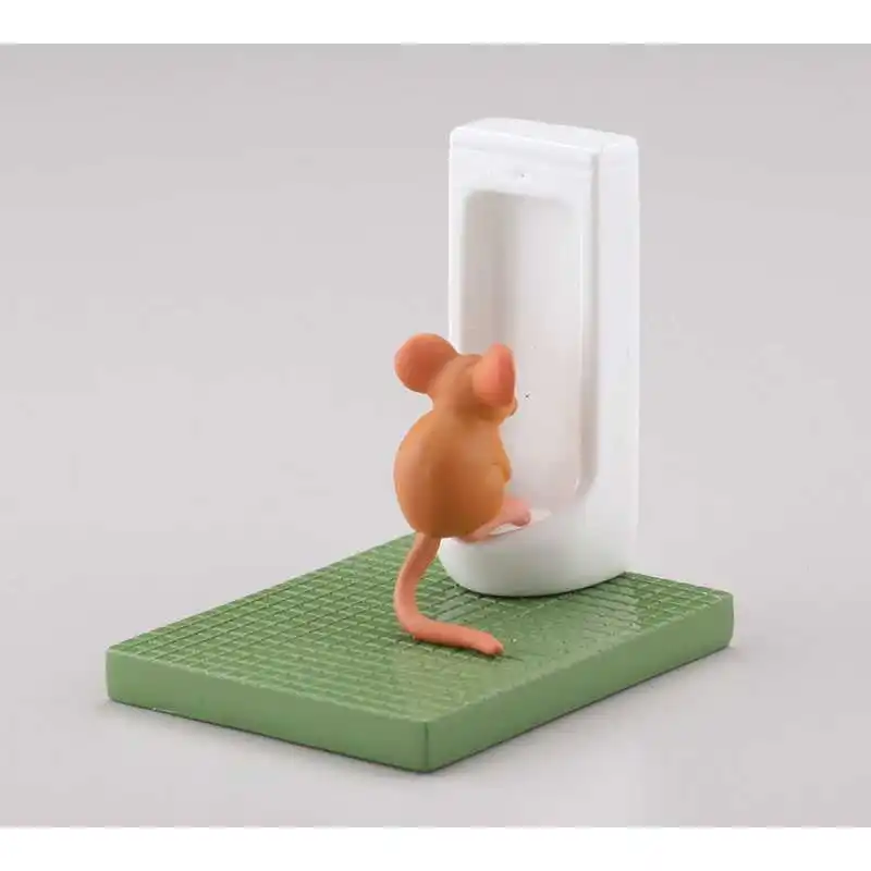 BANDAI Japanese Gashapon Creative Spoof Models of Animals In The Toilet Action Figure Funny Animal Models GACHA TOYS