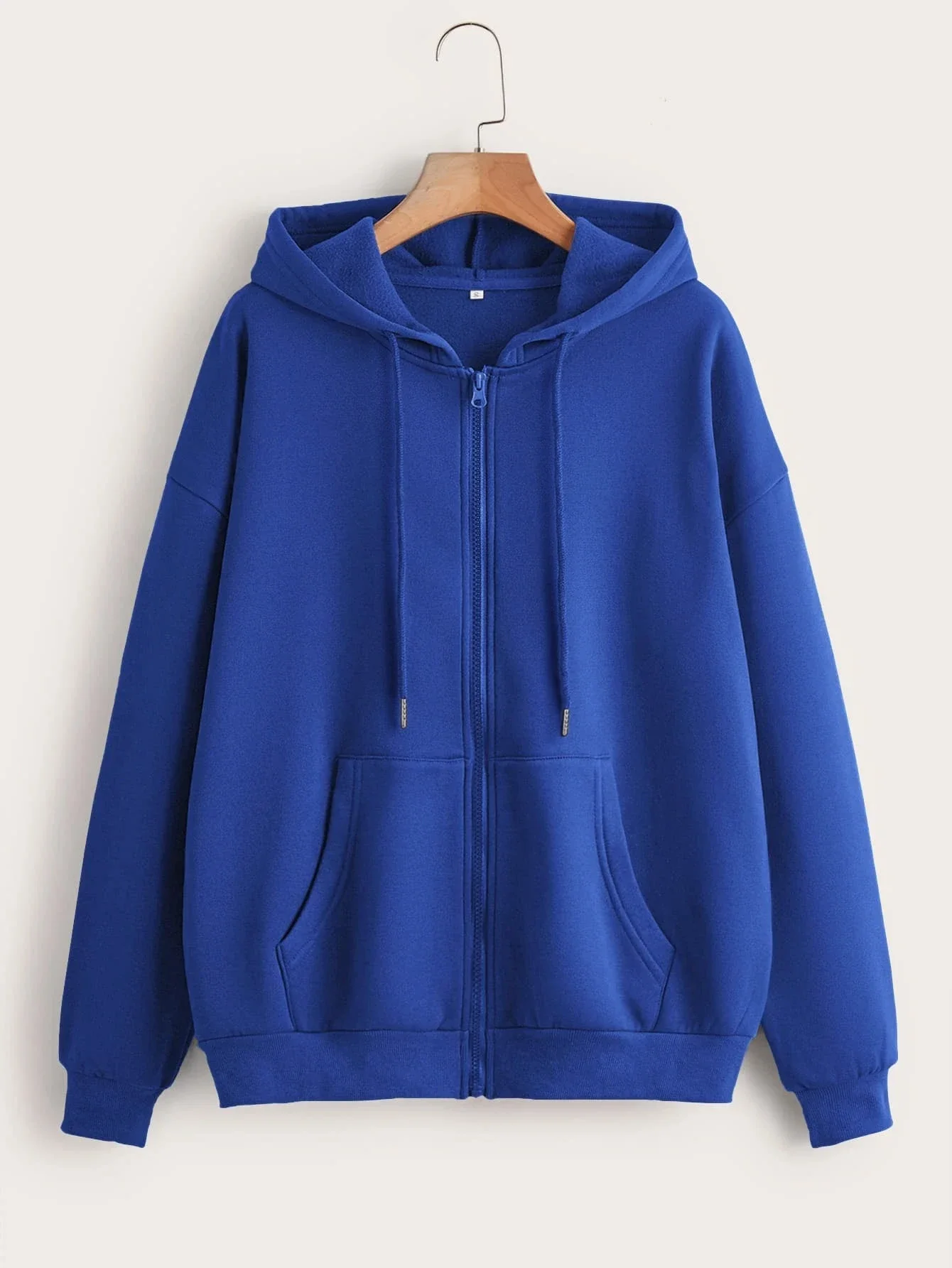Sudaderas con capucha de gran tamaño para mujer, Sudadera con capucha informal lisa con cremallera, chaqueta con capucha holgada coreana Harajuku para parejas, abrigo, ropa de calle