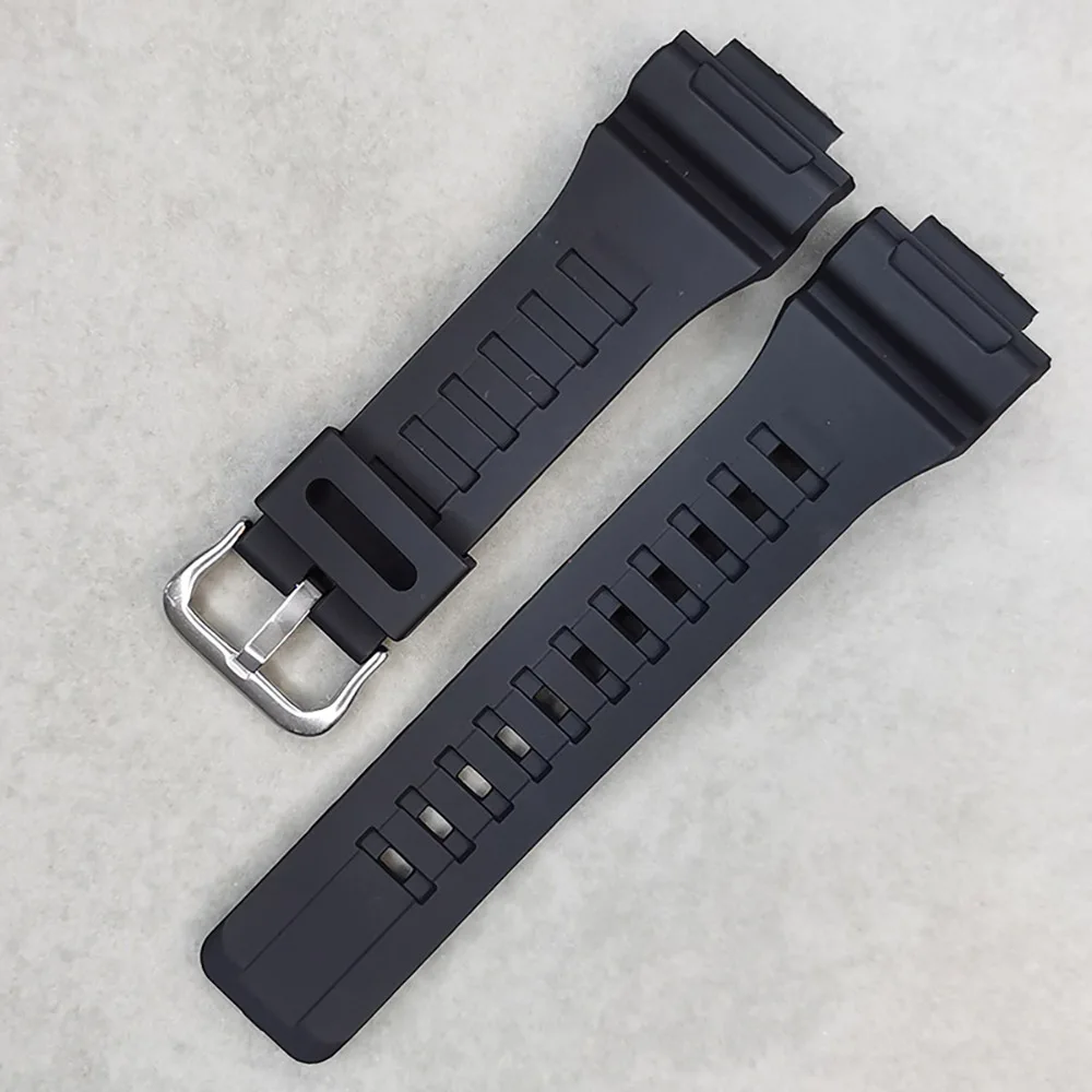 PU Watch band Bracelet for Casio G Shock AQS810W AQS800W AEQ110W W735H Strap Watch Accessories Wrist Band Black Belt