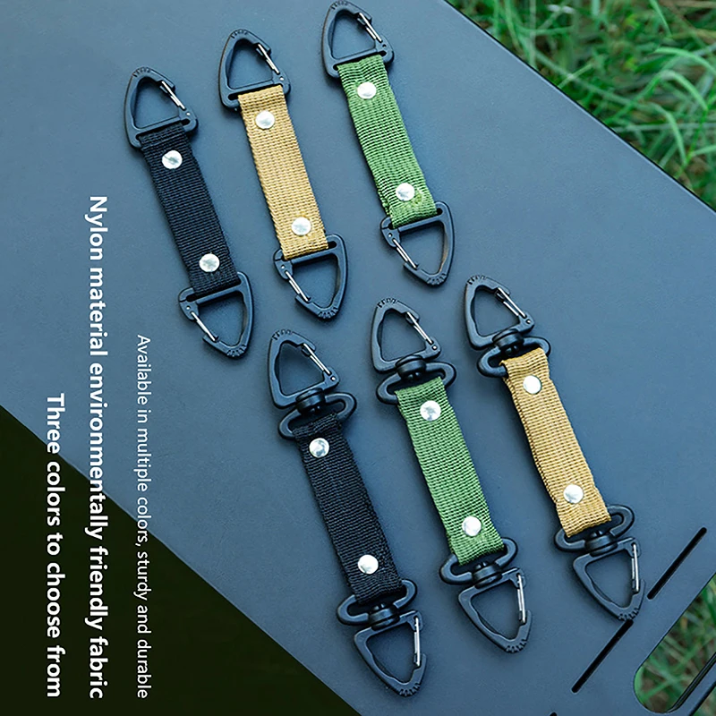 Outdoor Camping Carabiner NylonTactical Backpack Key Hook Webbing Buckle System Belt Buckle Hanging Climbing Accessory