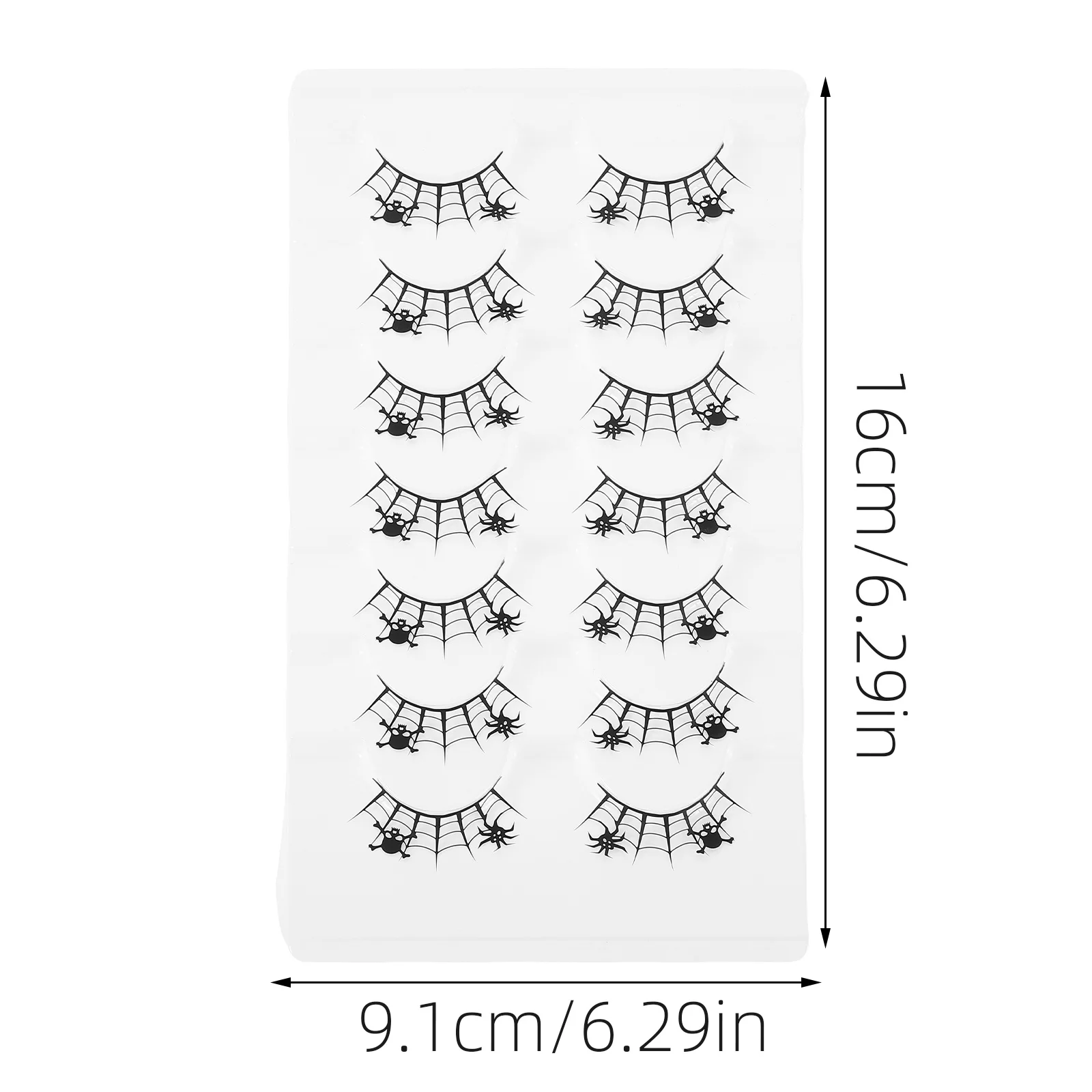7Pairs Halloween Wimpers Creatieve Unieke Nep Wimpers voor Vrouwen Cosplay Party Festival Levendige Oogmake-up Accessoire