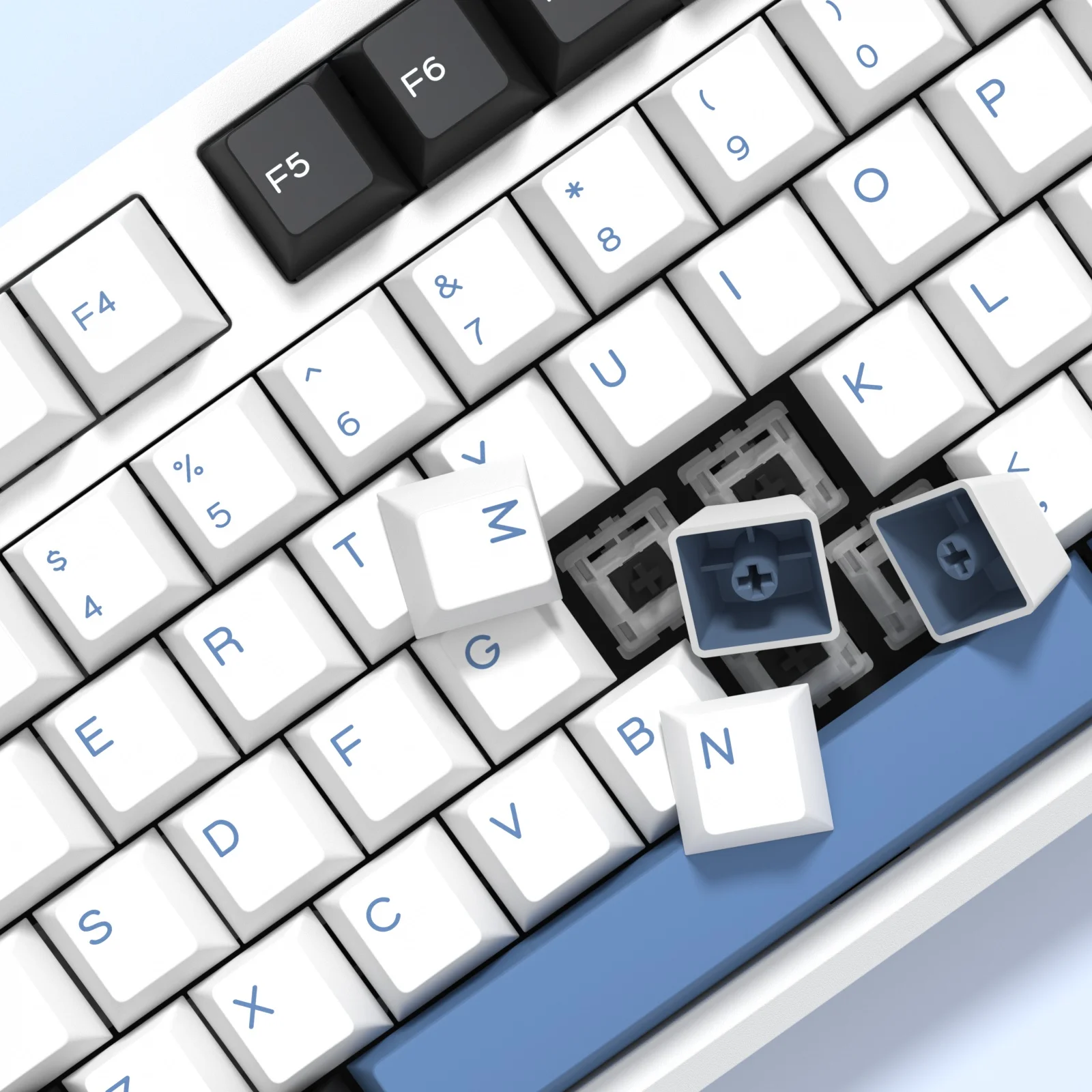 Imagem -05 - Kbdiy-double Shot Pbt Keycaps para Teclado Mecânico Perfil Cereja Gmk Arctic Keycap Iso 176 Teclas por Conjunto Gmk75 Gmk67 K50