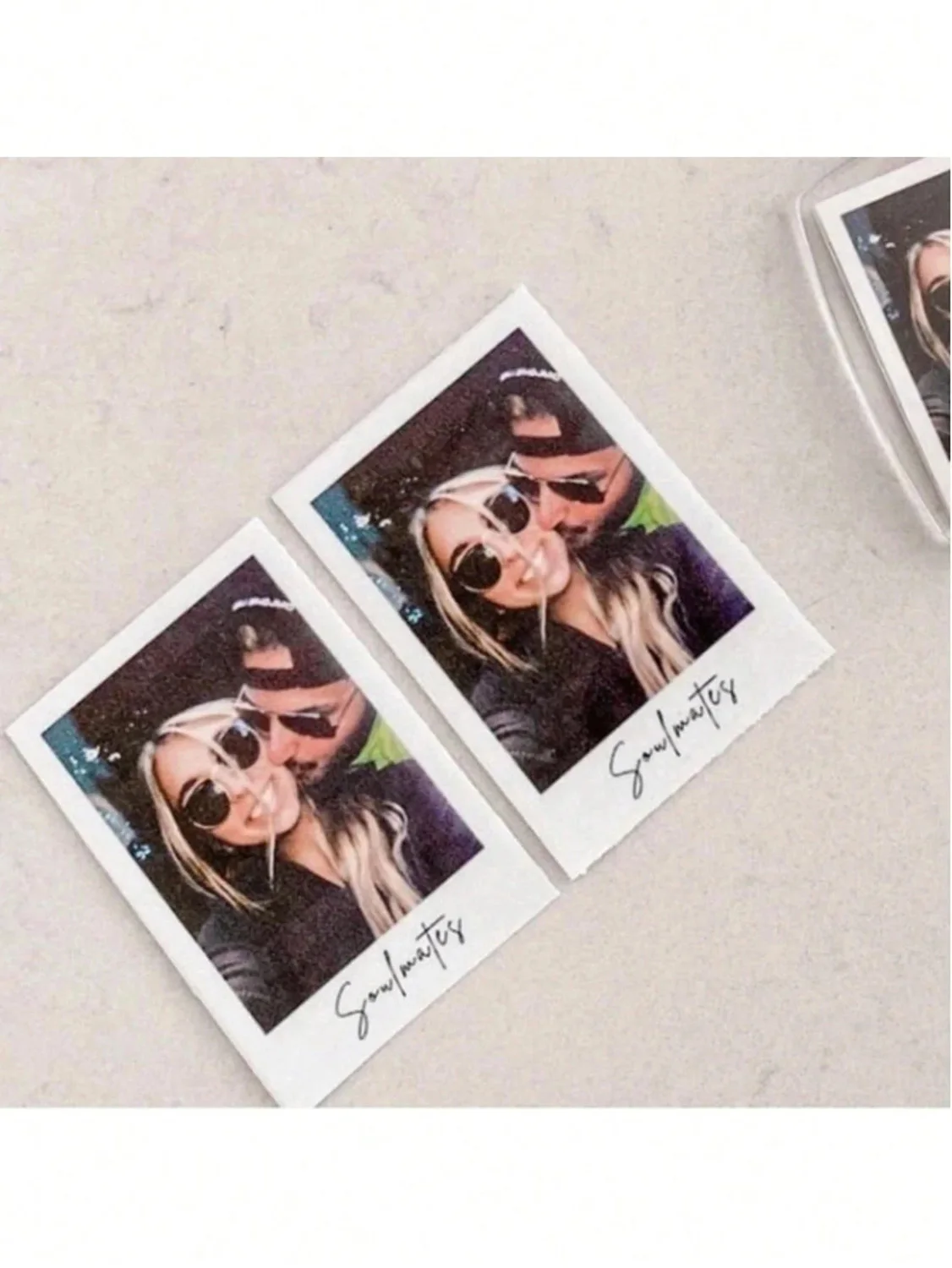 Custom Polaroid‑Style Photo Prints, Personalized Picture With Custom Bottom Text, Custom Keepsake Gift
