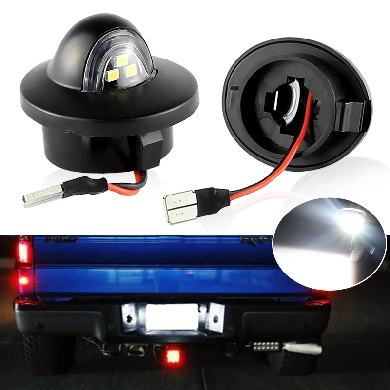 

2 шт., лампа освещения номерного знака для Ford F-Series F-250 | F350 | Ф-450 | F-550 1999-2016 Bronco/II 1984-1988/1990-1996 гг.