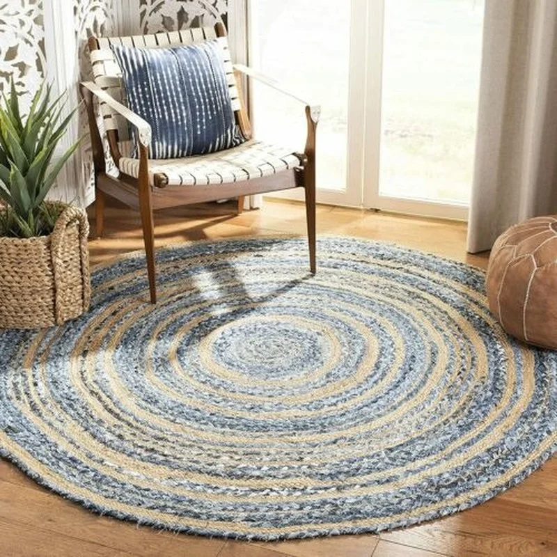 

Rugs 100% Natural Denim Handmade Double Sided Floor Area Rugs Modern Living Rugs Carpets for Bed Room