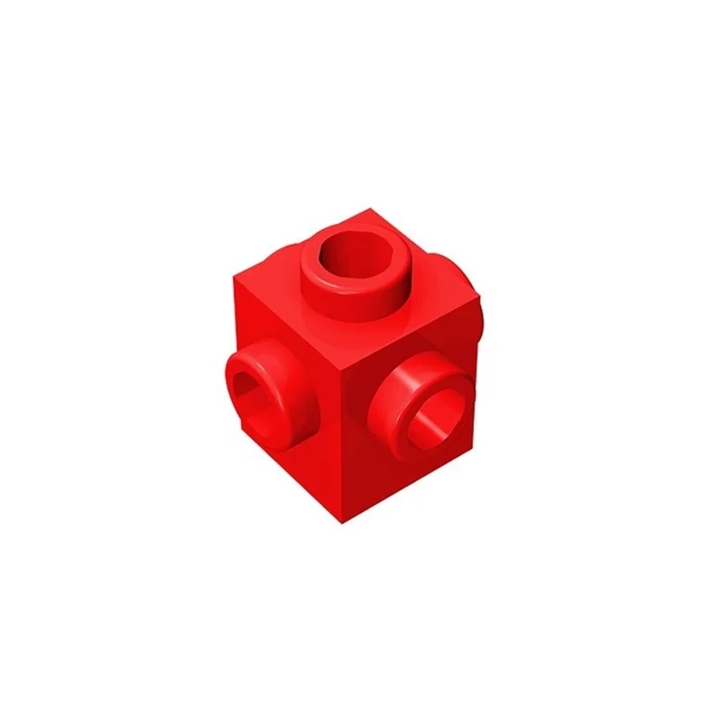 50 Stück 4733 Modifizierte 1x1-Steine mit 4-Seiten-Stiften, Modulare GBC-Spielzeugteile für Technische MOC-Bausteine – Detail 7