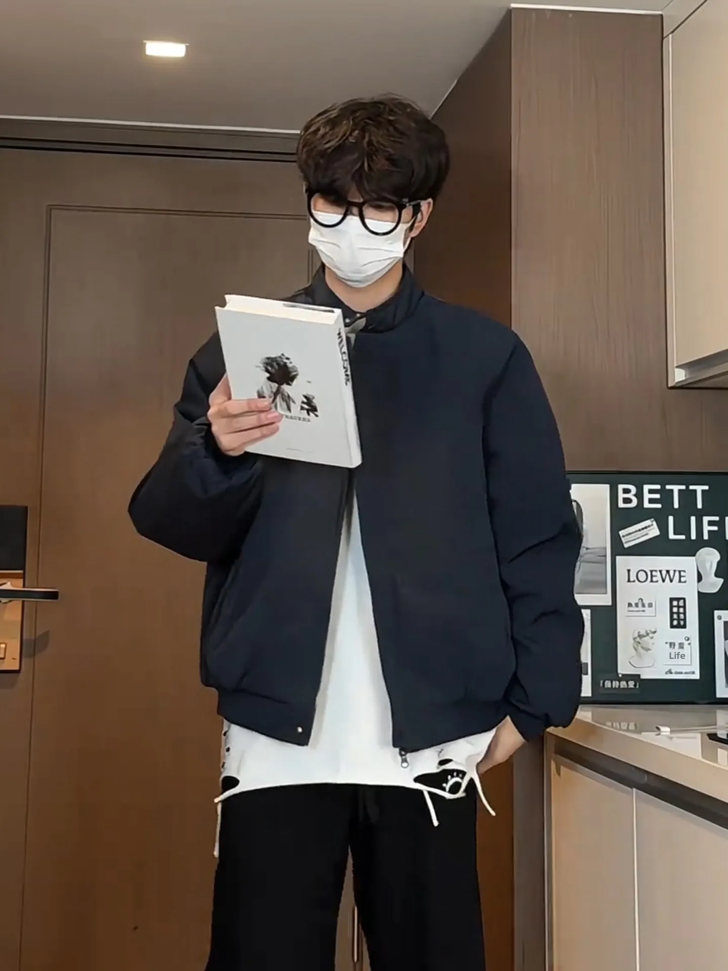 

Thiened American Sle Tee-Proof Flight Jaet Cotton Coat Men's Winter Function down Jaet Baseball Sle Polyester Fiber