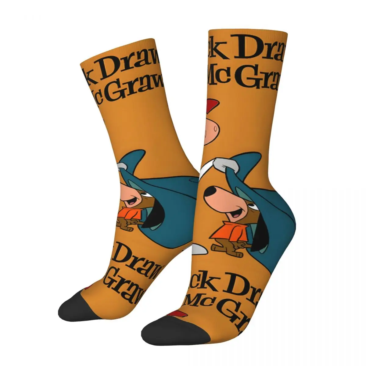 Hat Men's Socks Retro Harajuku Q-Quick Draw McGraw Show Street Style Novelty Casual Crew Sock