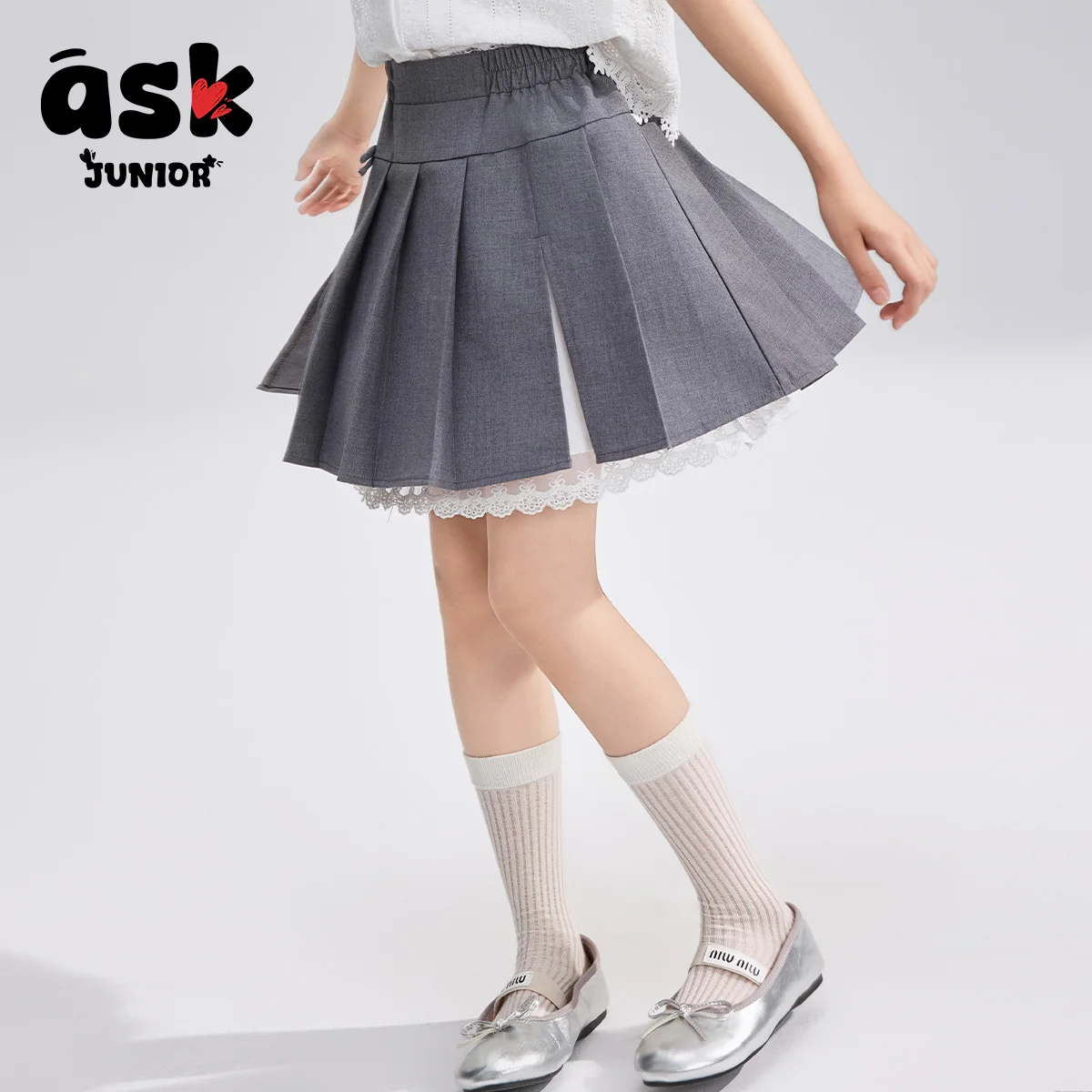 اسأل جونيور الصيف أكاديمية نمط الباليه نمط الأوسط كبار السن الأطفال مطوي تنورة الدانتيل الفتيات نصف تنورة الأميرة تنورة قصيرة #4