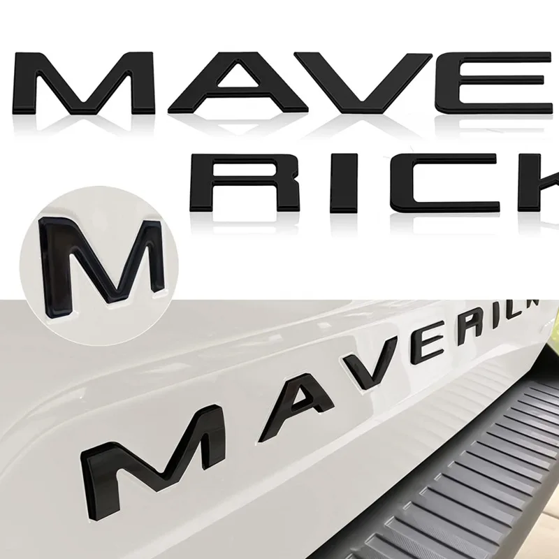 Suitable for pickup Ford Maverick Tremor rear trunk English letter sticker groove decorative word sticker