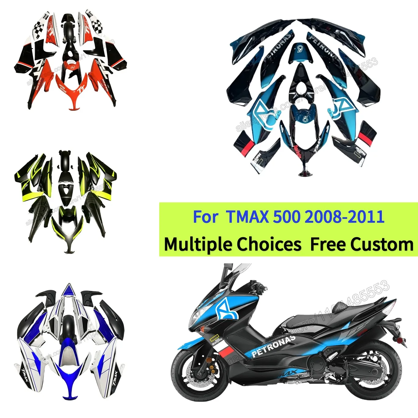 

2008 2009 2010 2011 обтекатель TMAX для Yamaha TMAX 500 08-11 аксессуары панели кузова скутера T-MAX 500 обтекатели