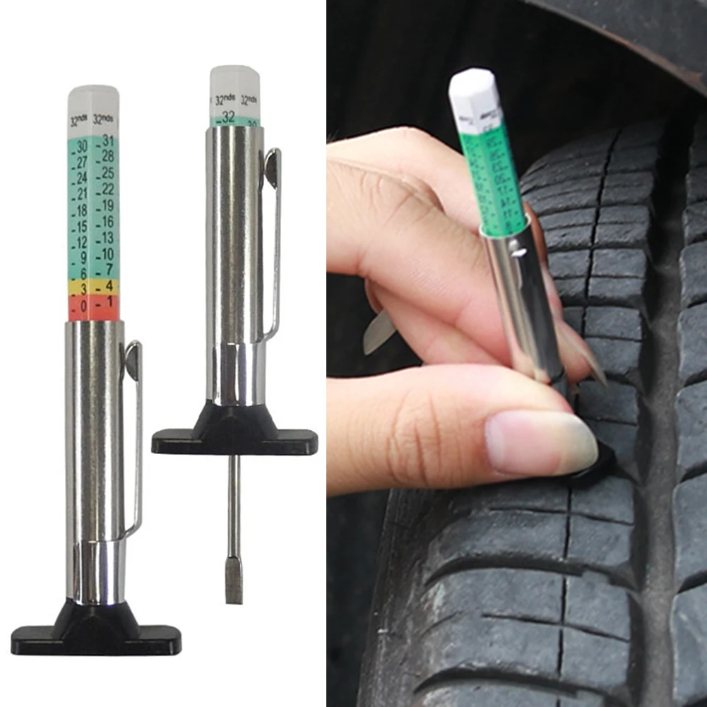 25mm Car Tyre Tire Tread Depth Gauge Meter Auto Tire Wear Detection Measuring Tool Caliper Thickness Gauges Monitoring System