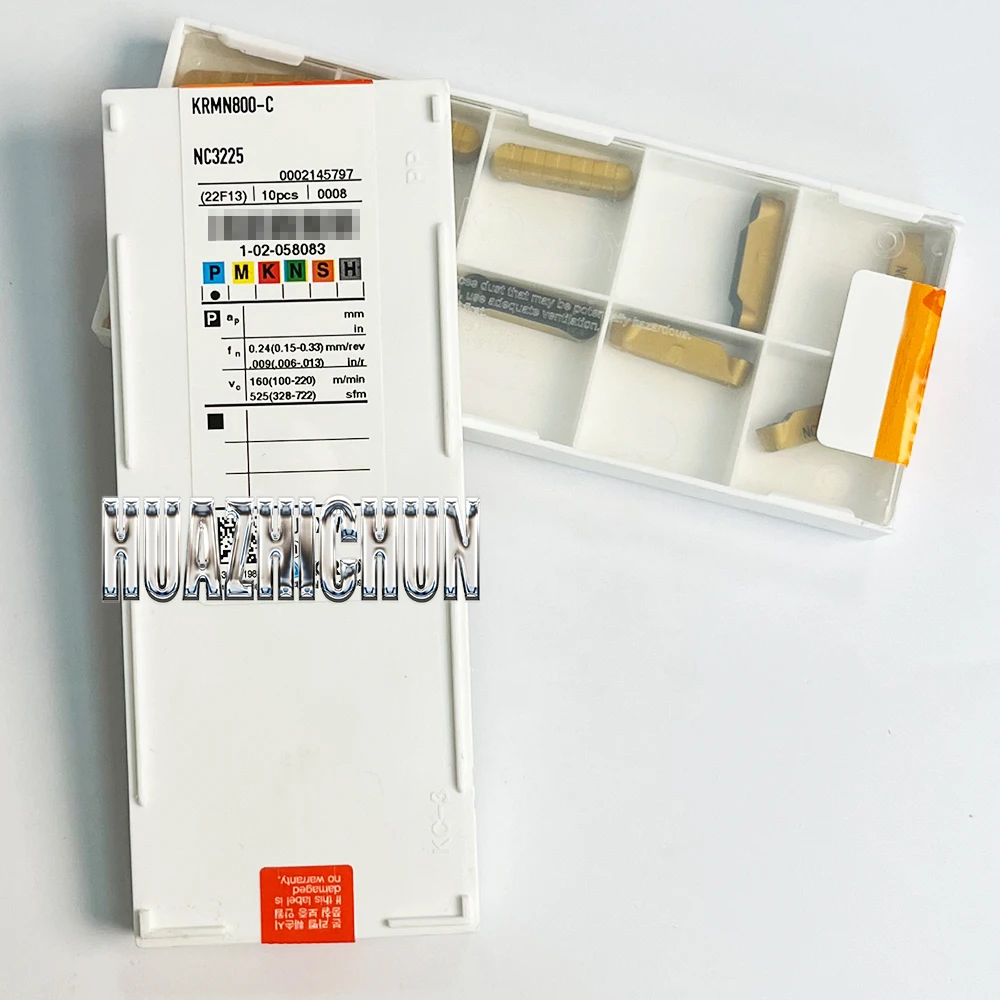 HUAZHIHCUN External Turning Tool Carbide Insert 10PCS KRMN800-C NC3225