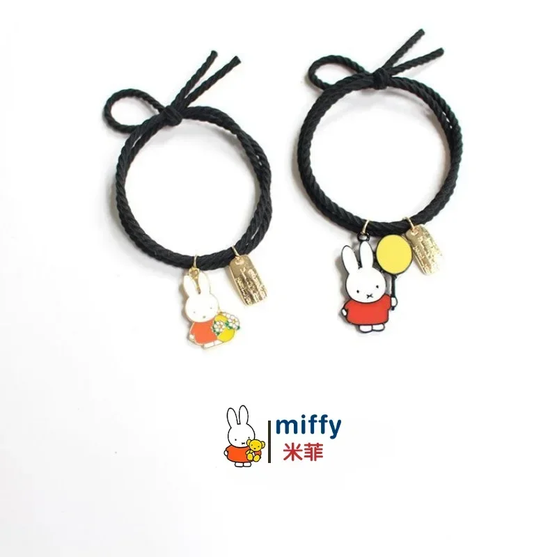 MIFFY Miffy Hair Rope Seamless Basic Leather Cover Traceless Hair Loop Temperament Simplicity Hair Accessories