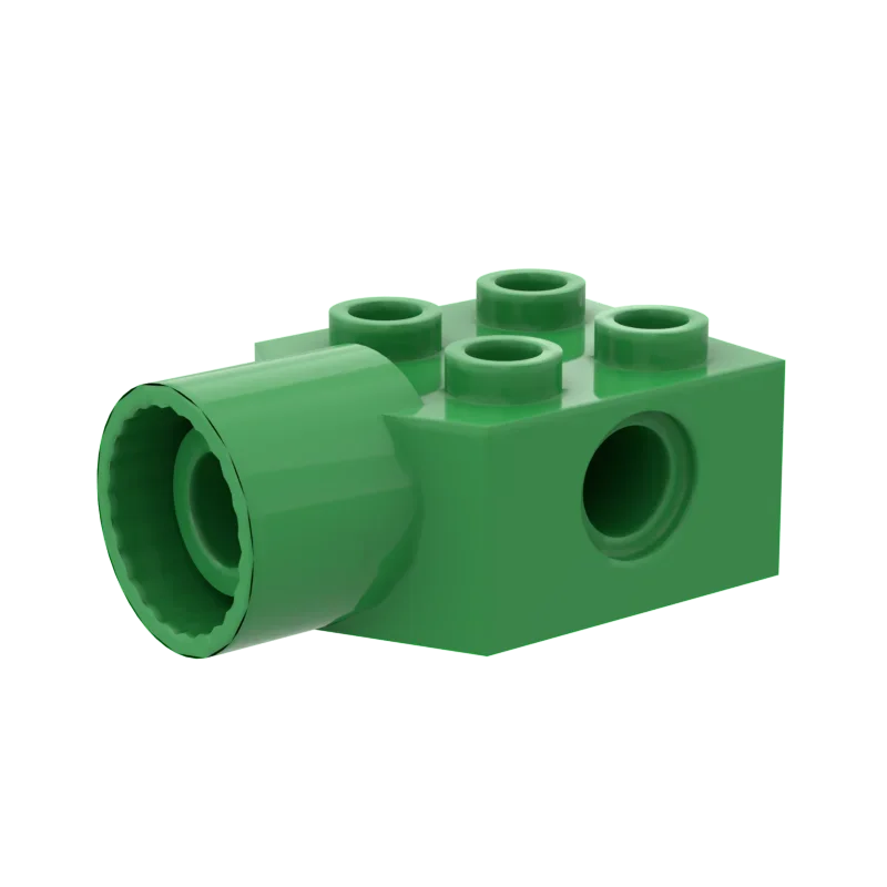 MOC 10 قطعة جزء الطوب 48169 تعديل 2x2 مع ثقب الدبوس اللبنات المقبس المشترك لعبة الجسيمات التعليمية هدية عيد ميلاد طفل