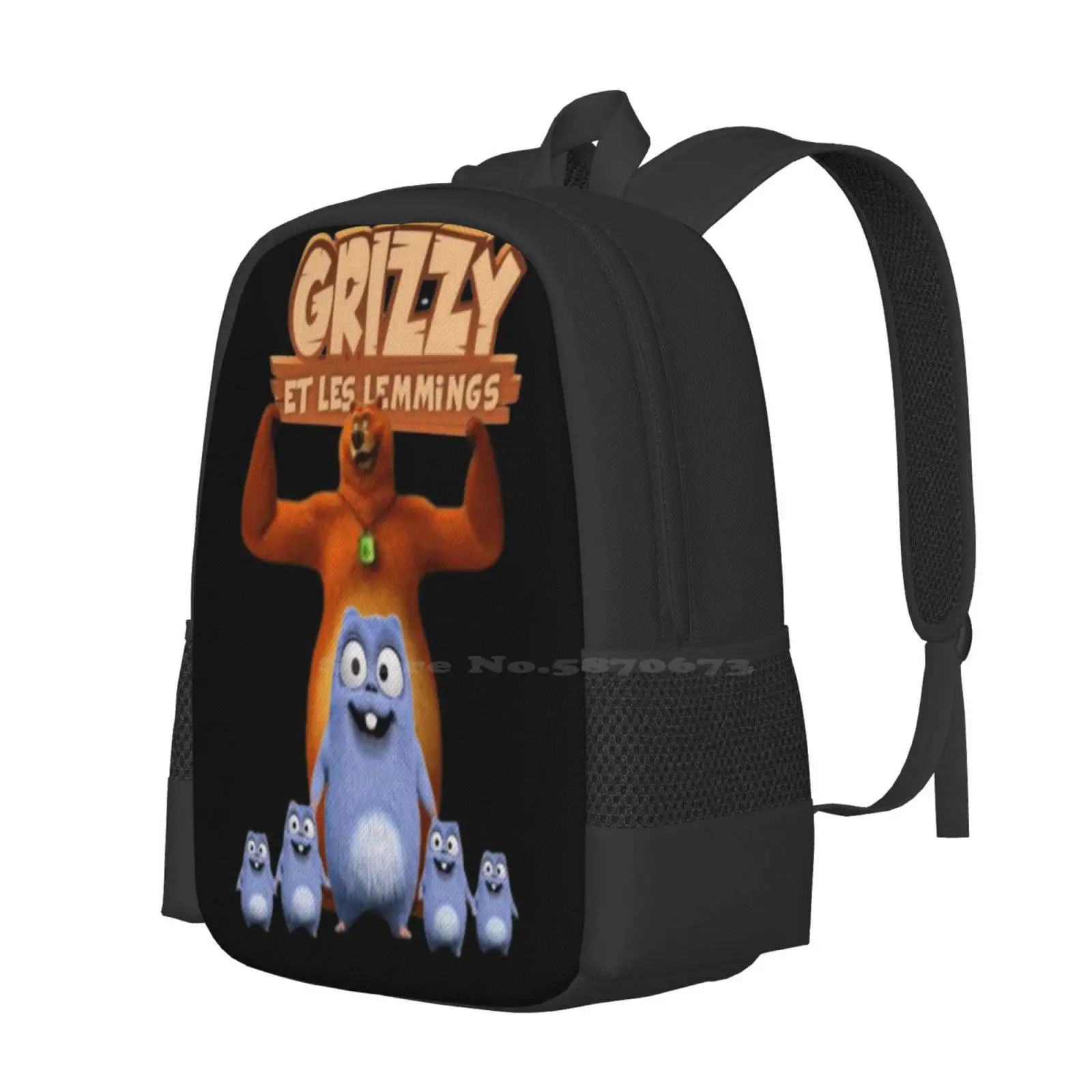 Grizzy And Lemmings Hot Sale Schoolbag Backpack Fashion Bags Kids Tv Grizzy Bear Tuddlers Kindergarten Grizzy And Lemmings Tv