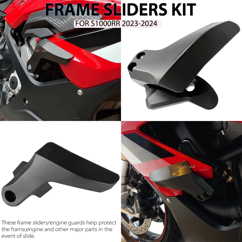 

Frame Slider Crash Protector For BMW S1000RR S1000RR 2023 2024 Motorcycle Fairing Guards Engine Crash Pad S 1000RR S 1000 RR