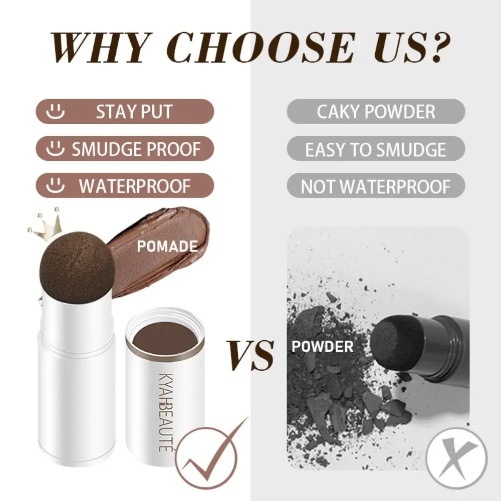 Long-Lasting Eyebrow Stamp Stencil Kit Smudge-proof Waterproof Brow Stamp Shaping Kit with Eyebrow Stencils Pomade Make-up Tool