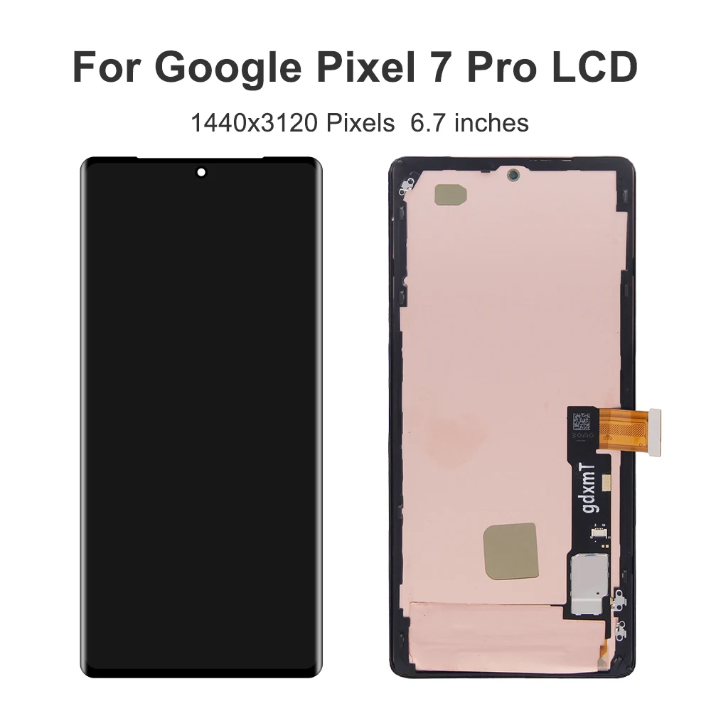 Untuk Google Pixel 7 Pro 6.7 "untuk AMOLED Google Pixel 7 Pro GP4BC GE2AE layar sentuh pengganti Digitizer