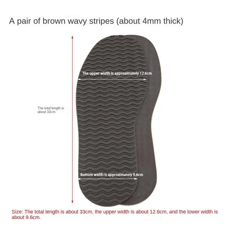 Rubber Soles for Shoes Repair Outsole Replacement Anti Slip Wear-resistant Sole Protector for Sneakers DIY Making Shoes Material