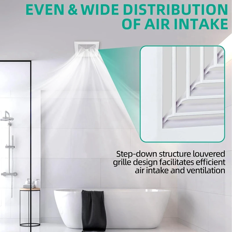 욕실 배기 선풍기 커버, 사각형 천장 또는 벽걸이 배기 선풍기, 스프링 교체 부품