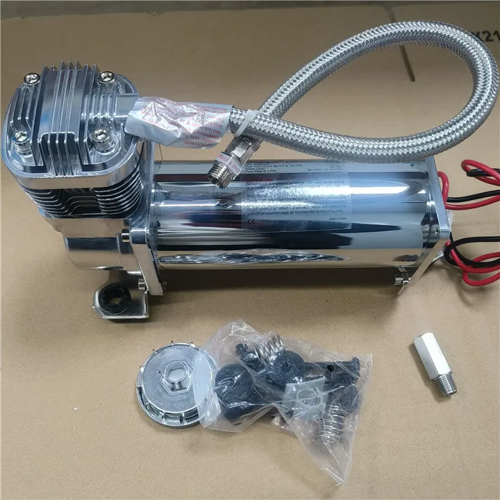69DB 200PSI 300PSI OUTLET 3/8 1/4 CARTEEAIR Suspension Pump 12 Volts Feel Air F484 SQ495 Super Quiet Air Compressor Viair 485C view 2