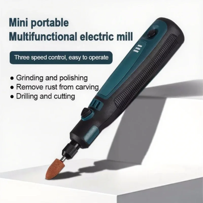 

Cordless Electric Drill Grinder Rotary Tool Rechargeable Battery Woodworking Engraving 3 Speed Mini Engraver pen