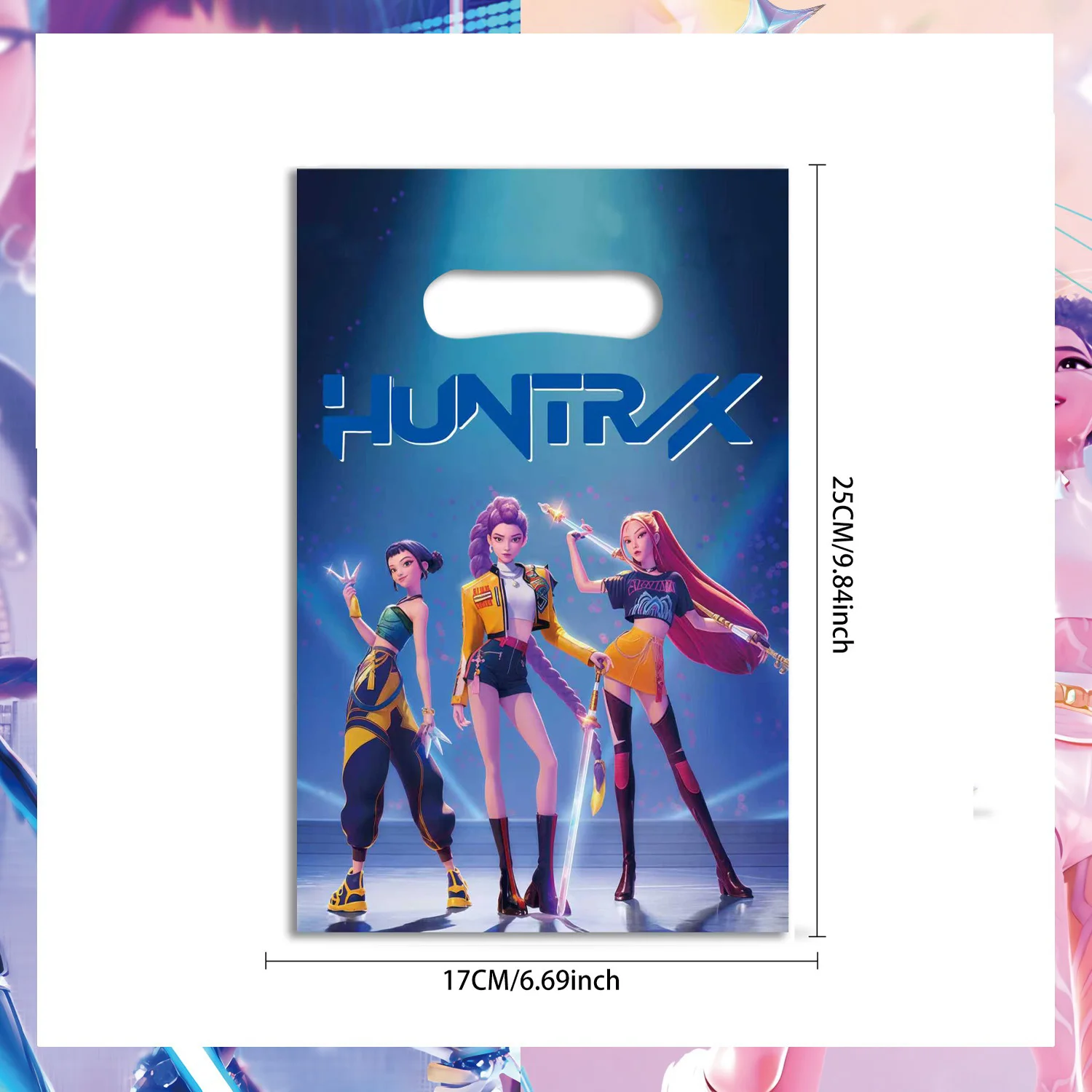 Cartoon K-Pop Themen-Party Geschenktüten Geburtstags-Süßigkeitentüten Snack-Geschenktüten für Kinder Mädchen Jungen Babyparty-Zubehör Gastgeschenke