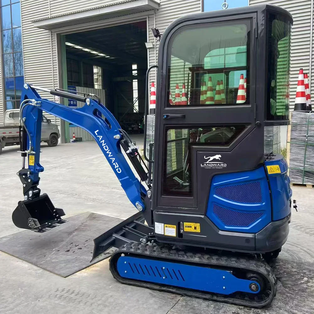 Customized High Quality Excavator KUBOTA/LAIDONG Engine 1.8 Tons Mini Excavator Construction Machinery Micro Excavator With Cab