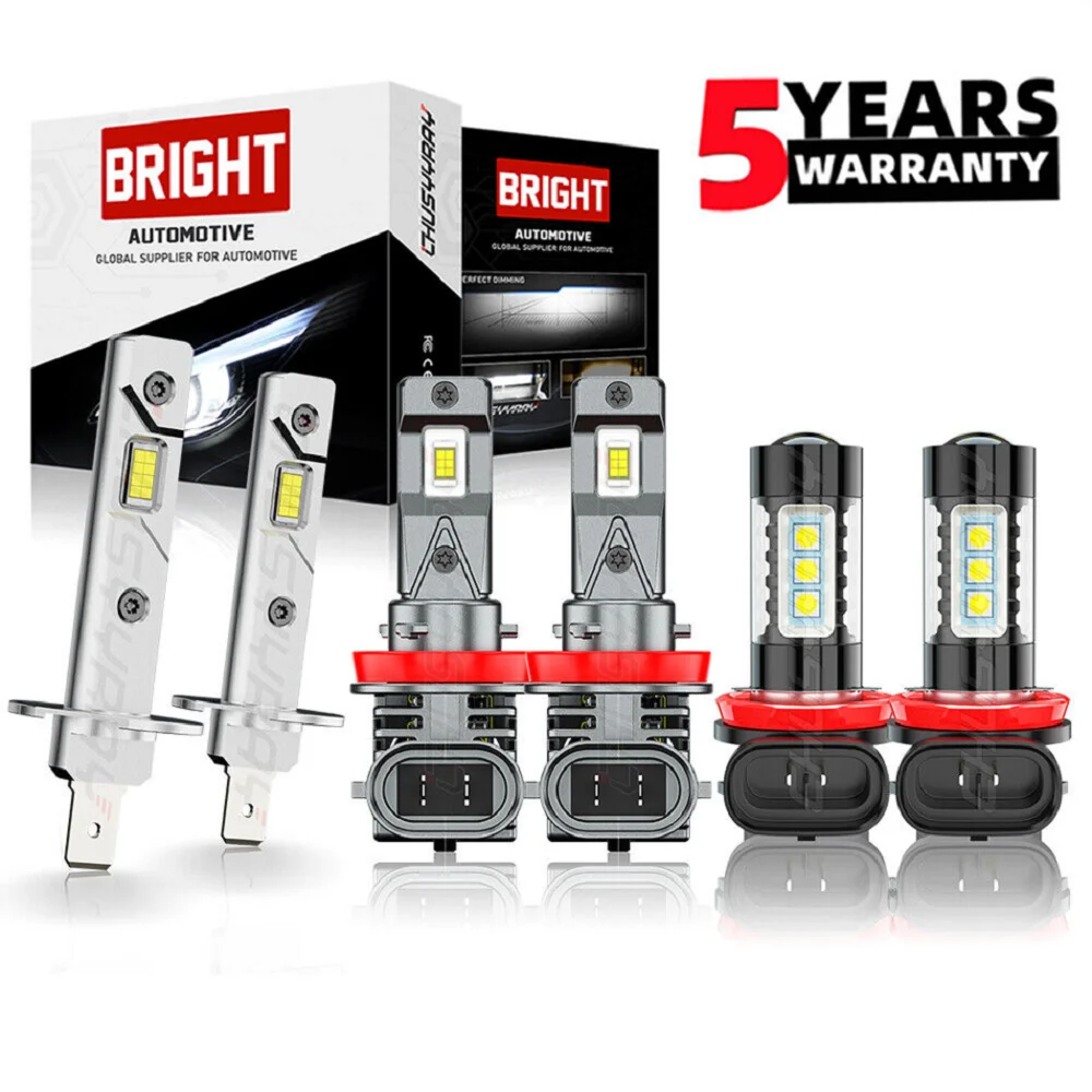 

XWQHJW Car lights For H1 H11 H11 faros LED de alta / baja luz de niebla para For Ford Fiesta 2014-2016 Car accessory