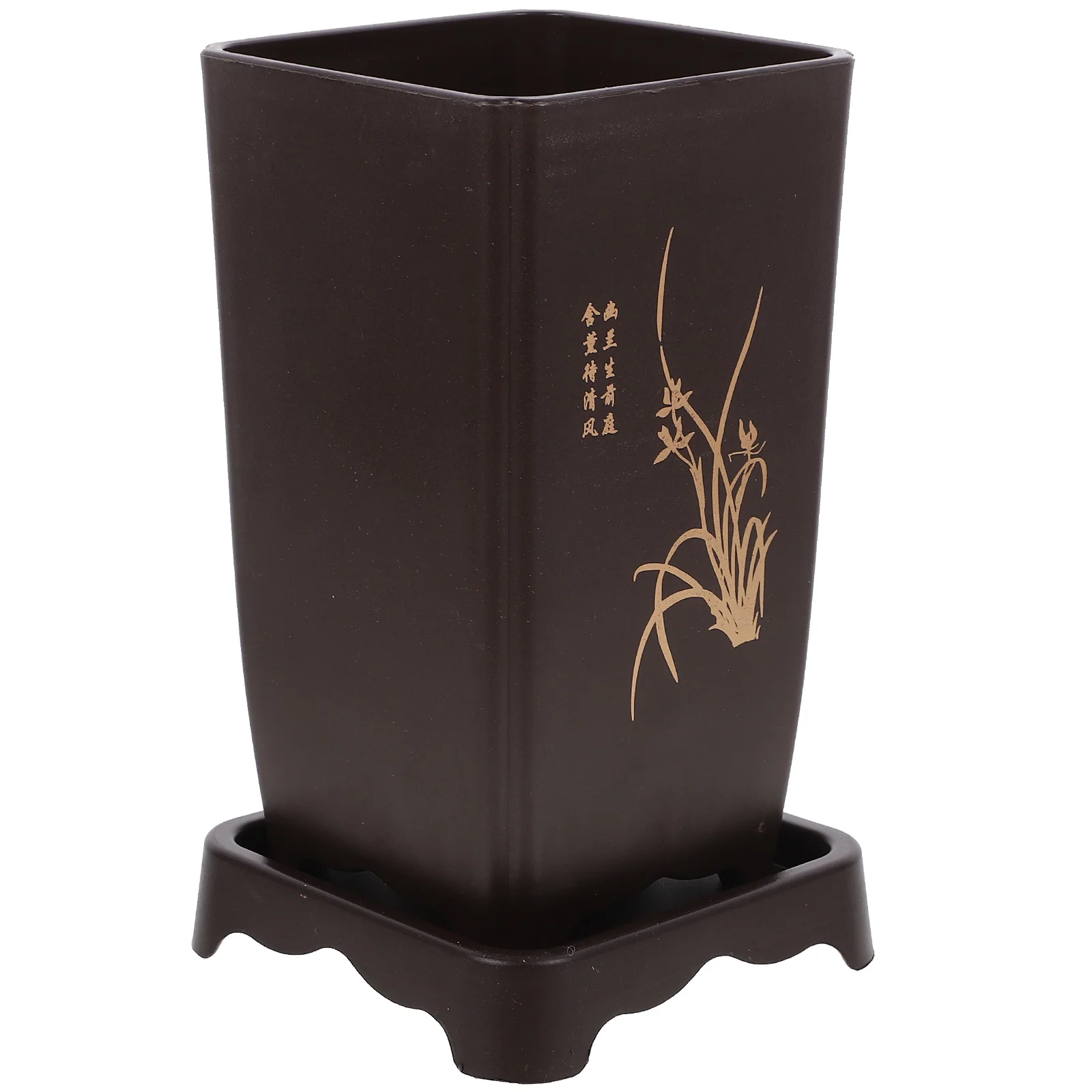 

Orchid Pot Deep High Thick Plastic Resin Planter Special Basin for Indoor Plants Flower Nursery Pot Orchid Planter Breathing