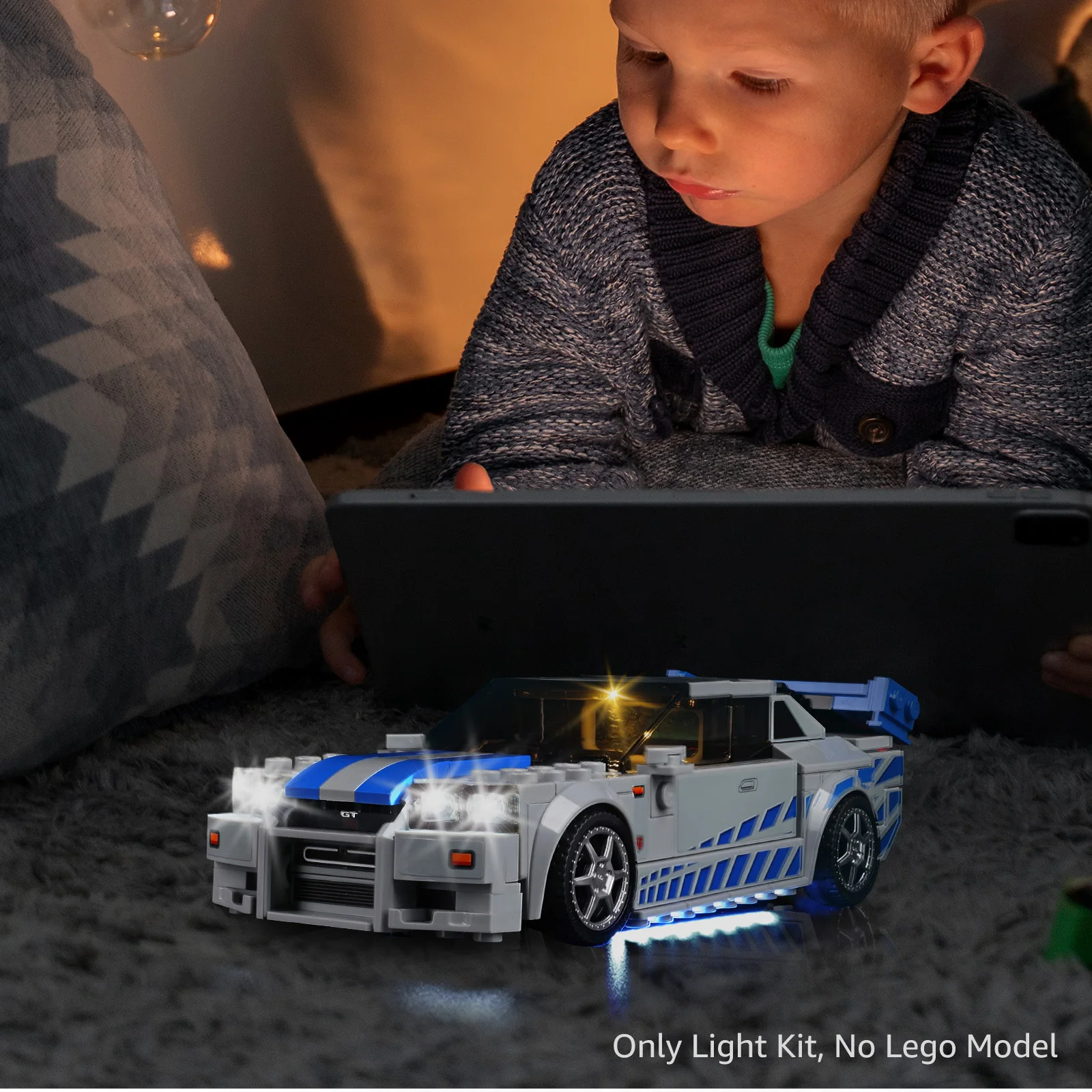 Kyglaring LED Light Kit Suitable for 2 Fast 2 Furious Nissan Skyline GT-R 76917 Building Blocks Decorative Lamp No Lego Building view 2