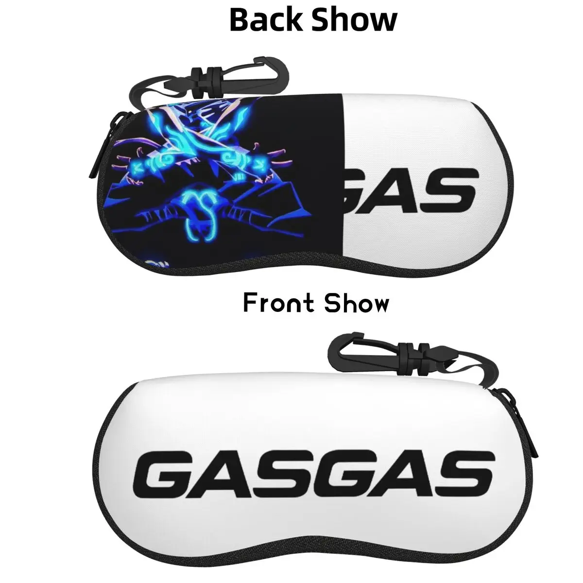 

G-Gasgas Motorbike Motorcycle Logo Shell Glasses Case Portable Sunglasses Box Women Men Soft Eyeglasses Bag Pouch