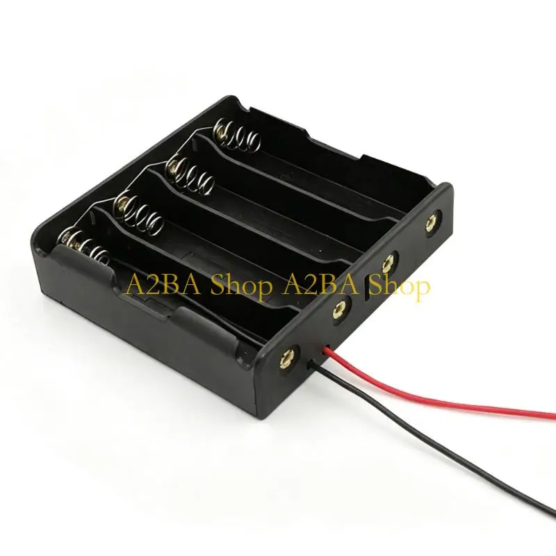 A2BA 18650 Cell Battery Tray with Cable Output, Cover, and Spring Contacts for Assembly Work and Repair Wiring