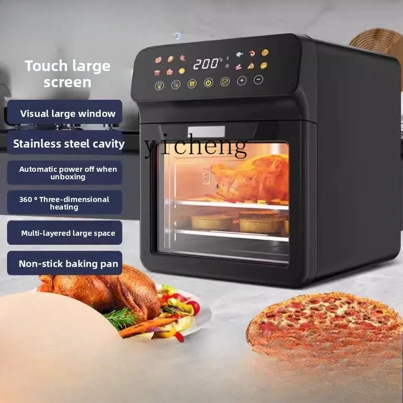 ZK air fryer 24 liters large capacity household visual intelligent touch all-in-one machine