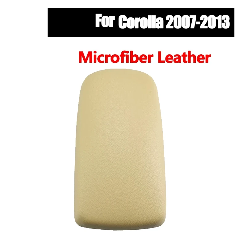 Auto Lederen Middenconsole Armsteun Cover Voor Toyota Corolla 2009 2010 2011 2012 2013 Beige