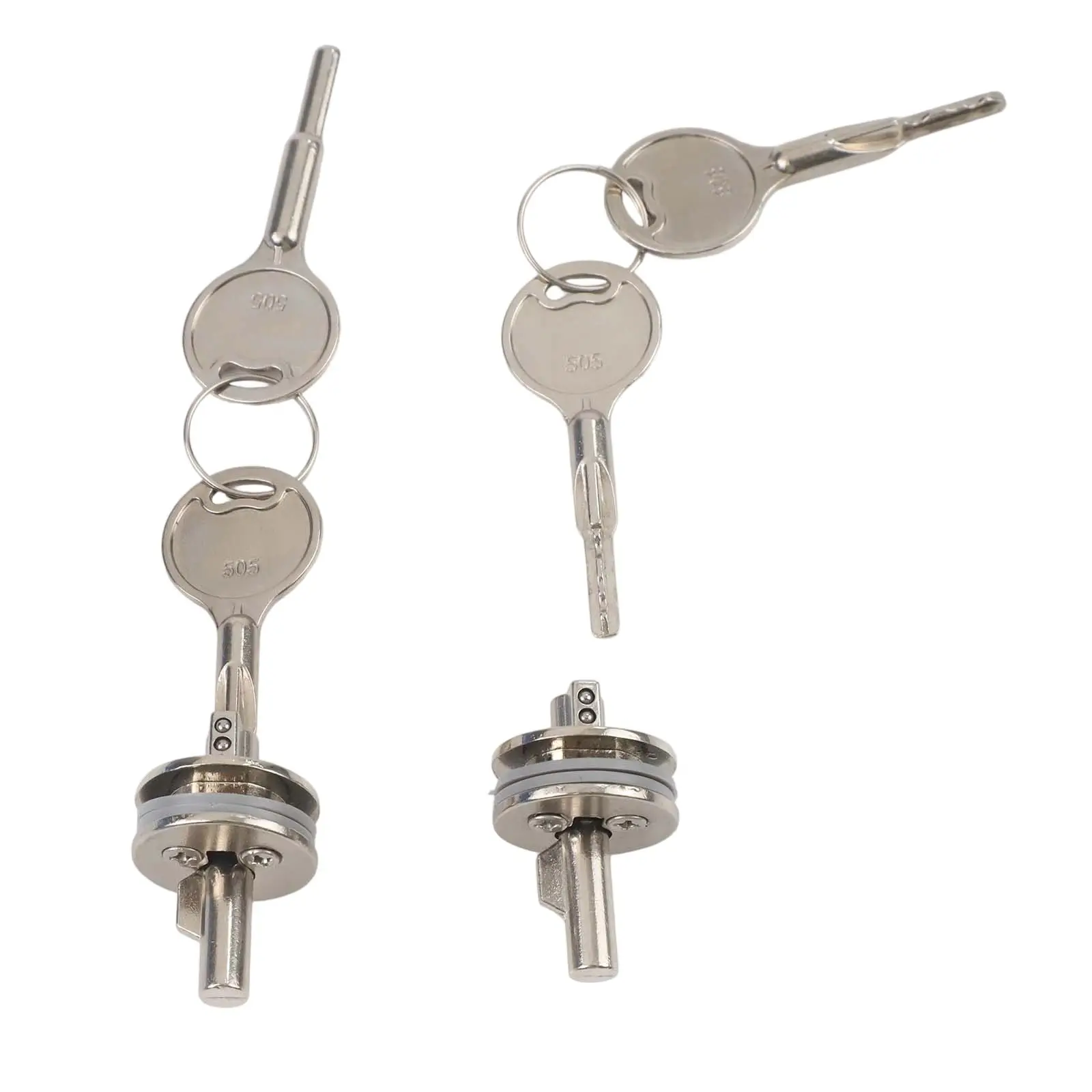 Glass Door Lock with Keys for Sliding Cabinets and Display Cases Zinc Alloy Material with Secure Solid Core Lock