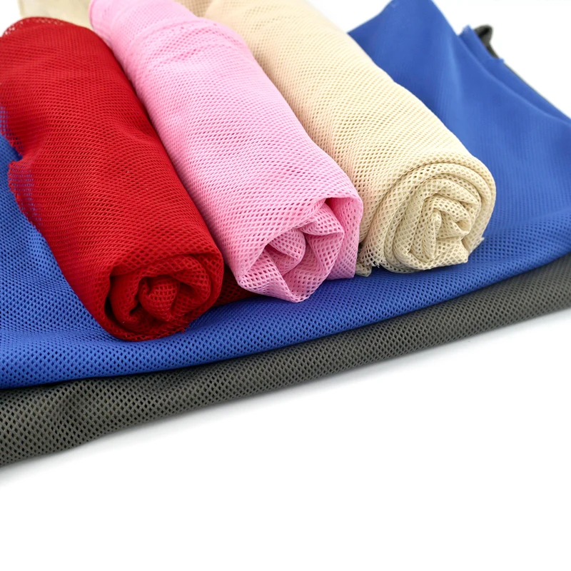 

100x155cm Color Mesh Fabric Breathable Lining Cloth Soft Polyester Net for Sportswear Dress Bags Curtain DIY Craft Material